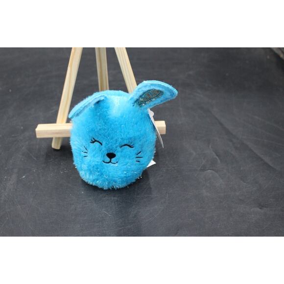 Tiny Plush Blue & Silver 7 inch Bunny Rabbit Stuffed Animal Pal - Picture 1 of 2